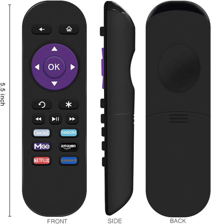 Gvirtue Replacement Lost Remote Control Compatible with Roku 1 Roku 2 Roku 3 Roku 4 (HD LT XS XD) Roku Express Roku Premiere Roku Ultra