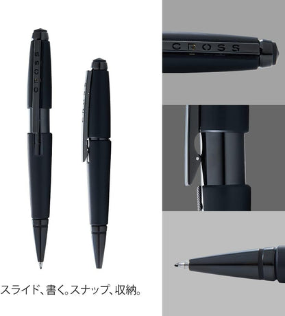 Cross Edge Matte Black Lacquer Gel Rollerball Pen