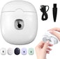 Electric Automatic Nail Clipper, 2025 New Electric Automatic Nail Clippers Trimmer with Led Light, USB Rechargeable Fingernail Clippers Fingernail Manicure Set for Seniors Baby Kids Adults (White)