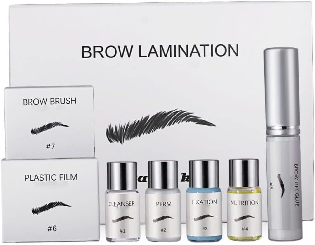 Eyebrow Lamination Kit, 3D Brow Perming Set for Home Use | Quick 15-Min Application, For Beginners, Great for At-Home Grooming
