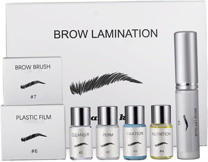 Eyebrow Lamination Kit, 3D Brow Perming Set for Home Use | Quick 15-Min Application, For Beginners, Great for At-Home Grooming