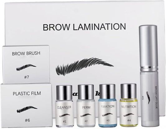 Eyebrow Lamination Kit, 3D Brow Perming Set for Home Use | Quick 15-Min Application, For Beginners, Great for At-Home Grooming