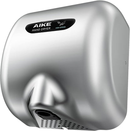 AIKE Surface Mounted High Speed Commercial Hand Dryer CUL Approved 120V 1500W, Brushed Stainless Steel Finish Model AK2800B