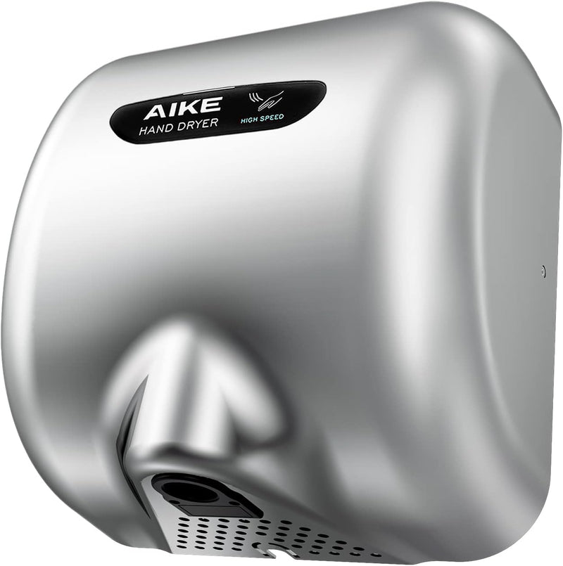 AIKE Surface Mounted High Speed Commercial Hand Dryer CUL Approved 120V 1500W, Brushed Stainless Steel Finish Model AK2800B
