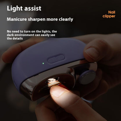 Electric Toenail Clippers for Seniors, 3 in 1 Electric Nail Clippers for Adults Automatic Electric Nail Trimmer for Adults Nail Trimmers for People Fingernail Trimmer and Polisher(White)