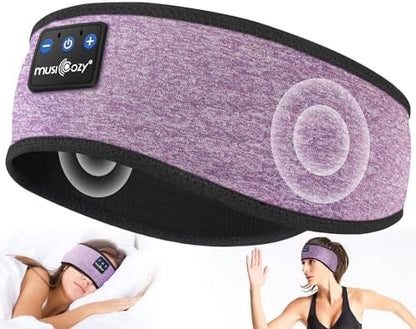 Bluetooth Sleep Headband Headphones | Wireless Sleep Mask Headphones | Music Headband for Side Sleepers | Sports Headband Earphones | Hands Free Audio Headband - PuriLite