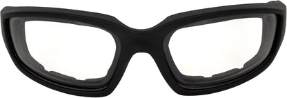 Global Vision Eyewear Kickback Sunglasses with Ethylene Vinyl Acetate Foam, Clear Lens