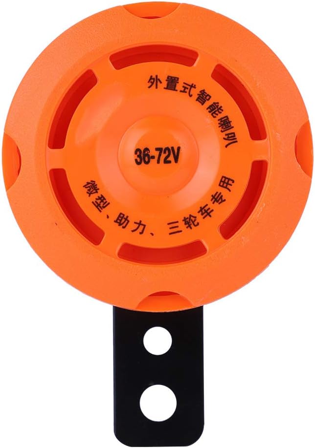 Electronic Horn, Waterproof Smart Electronic Horn Ring,Loud Bike Horn, Bell Warn Loud Horn Trumpet for Electric Bike 36v/48v/60v/72v Add Safety to Drive