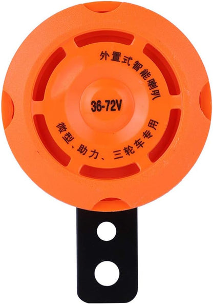 Electronic Horn, Waterproof Smart Electronic Horn Ring,Loud Bike Horn, Bell Warn Loud Horn Trumpet for Electric Bike 36v/48v/60v/72v Add Safety to Drive