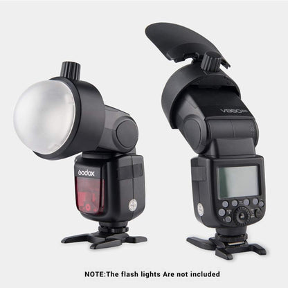 Godox S-R1 Adapter with AK-R1 Round Head Accessories Compatible for Yongnuo Canon Nikon Sony Camera Flash Speedlight and Godox TT685 V860II V350 TT600 TT350 V850II