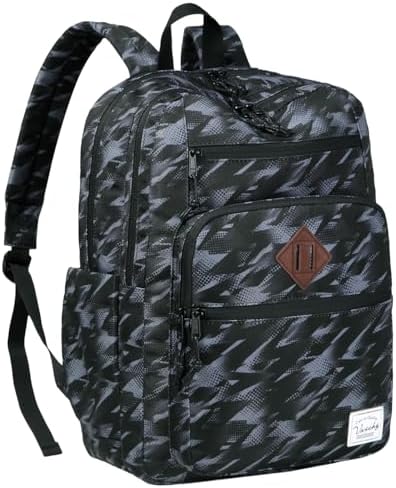 School Backpack for Men Women,Vaschy Lightweight School Bag Bookbag Casual Daypack for High School/College/Teens/Travel/Work
