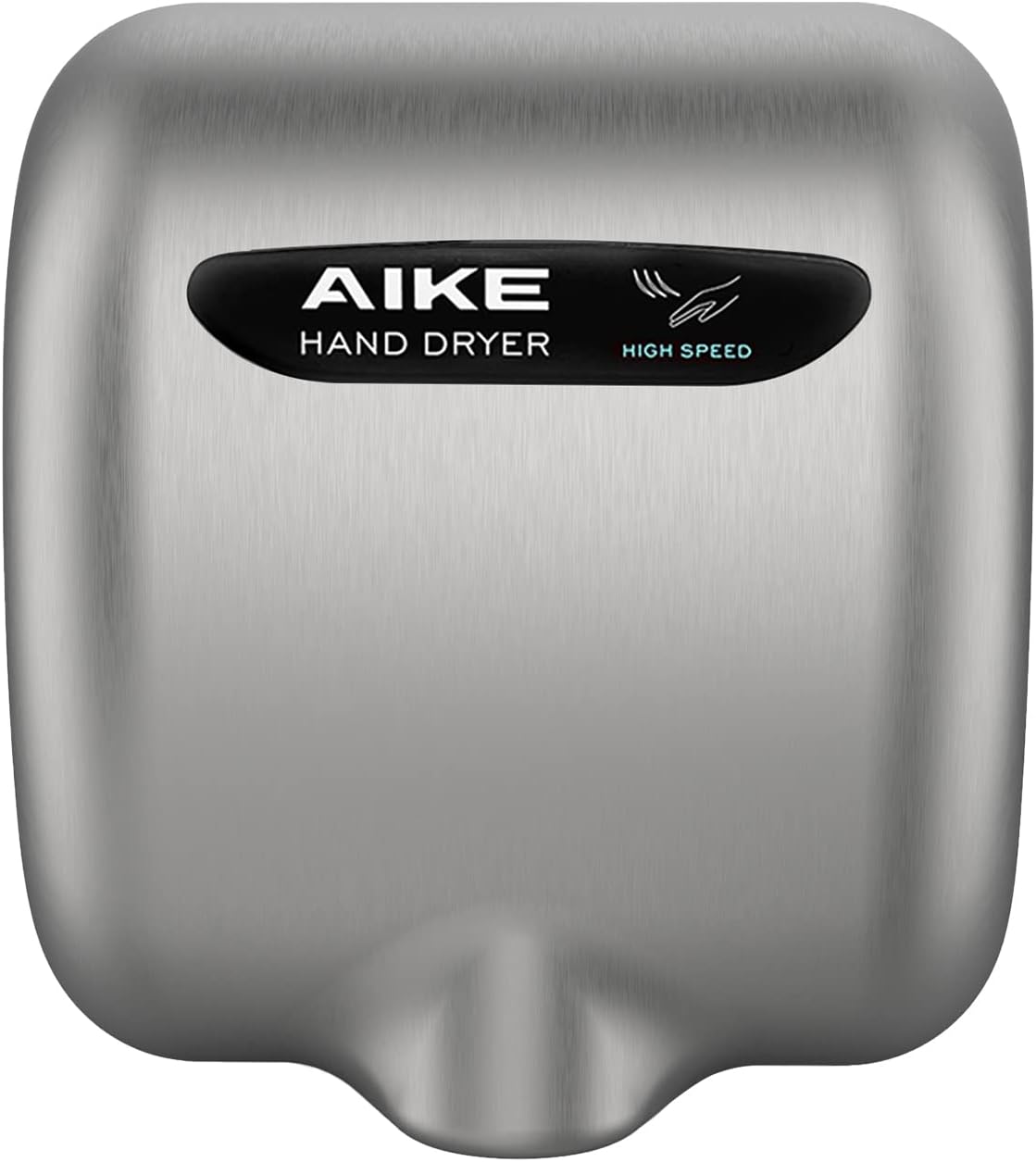 AIKE Surface Mounted High Speed Commercial Hand Dryer CUL Approved 120V 1500W, Brushed Stainless Steel Finish Model AK2800B