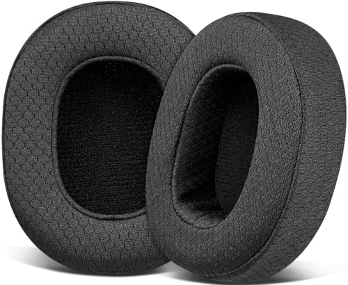 SOULWIT Replacement Earpads for Skullcandy Hesh 3/ANC/Evo & Crusher Wireless/ANC/Evo & Venue ANC Over-Ear Headphones, Ear Pads Cushions with Noise Isolation Foam - Hesh3 PL Black