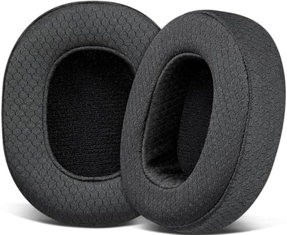 SOULWIT Replacement Earpads for Skullcandy Hesh 3/ANC/Evo & Crusher Wireless/ANC/Evo & Venue ANC Over-Ear Headphones, Ear Pads Cushions with Noise Isolation Foam - Hesh3 PL Black