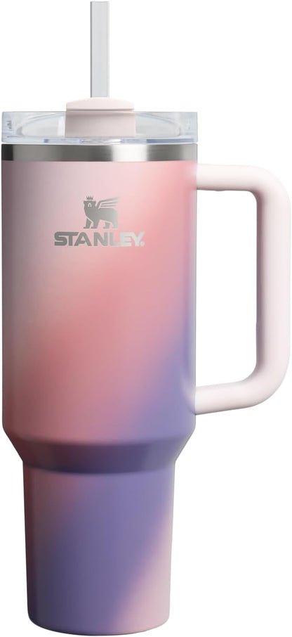 Stanley Quencher H2.0 Tumbler with Handle and Straw 30 oz | Flowstate 3-Position Lid | Cup Holder Compatible for Travel | Insulated Stainless Steel Cup | BPA-Free | Exclusive Lupine