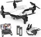 DEERC D20 Mini Drone Foldable for Kids with 720P HD FPV Camera Remote Control Toys Gifts for Boys Girls with Tap Fly,Auto Hover,Voice/Gesture Control,Speed Adjustment,2 Batteries,3D Flip