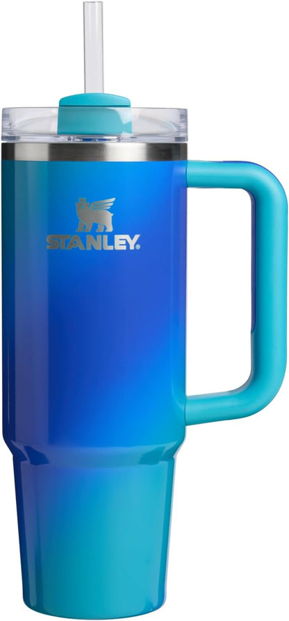 Stanley Quencher H2.0 Tumbler with Handle and Straw 30 oz | Flowstate 3-Position Lid | Cup Holder Compatible for Travel | Insulated Stainless Steel Cup | BPA-Free | Exclusive Lupine