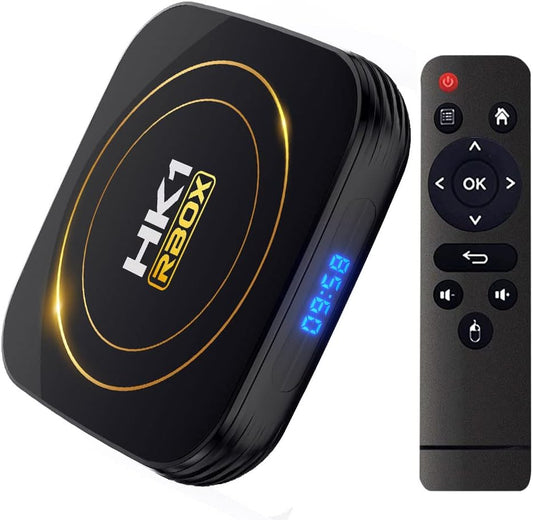 Android Box 12.0 HK1 Box Andorid TV Box 12.0 4GB RAM 64GB ROM H618 with Dual-WiFi 5G Hz/2.4GHz BT 4.0Ethernet 6K 3D USB 2.0 Ultra HD