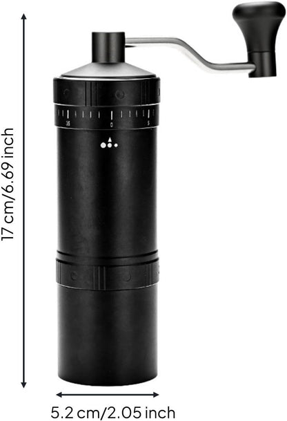Mini Coffee Machine Coffeeware Appliance Dorm Office Travel Manual Burr Handheld Device Stainless Steel Compact Hand Crank Camping