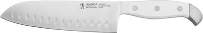 HENCKELS Statement 15Piece White-Handled Knife Block Set with Shears, Sharpening Steel - Dishwasher Safe, Ergonomic Handle