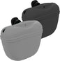 Silicone Dog Treat Pouch 2pcs, MGKSHADOW Treat Pouch Dog Training with Clip and Magnetic Closure, Dog Treat Bag for Dog Walks (Grey & Black)