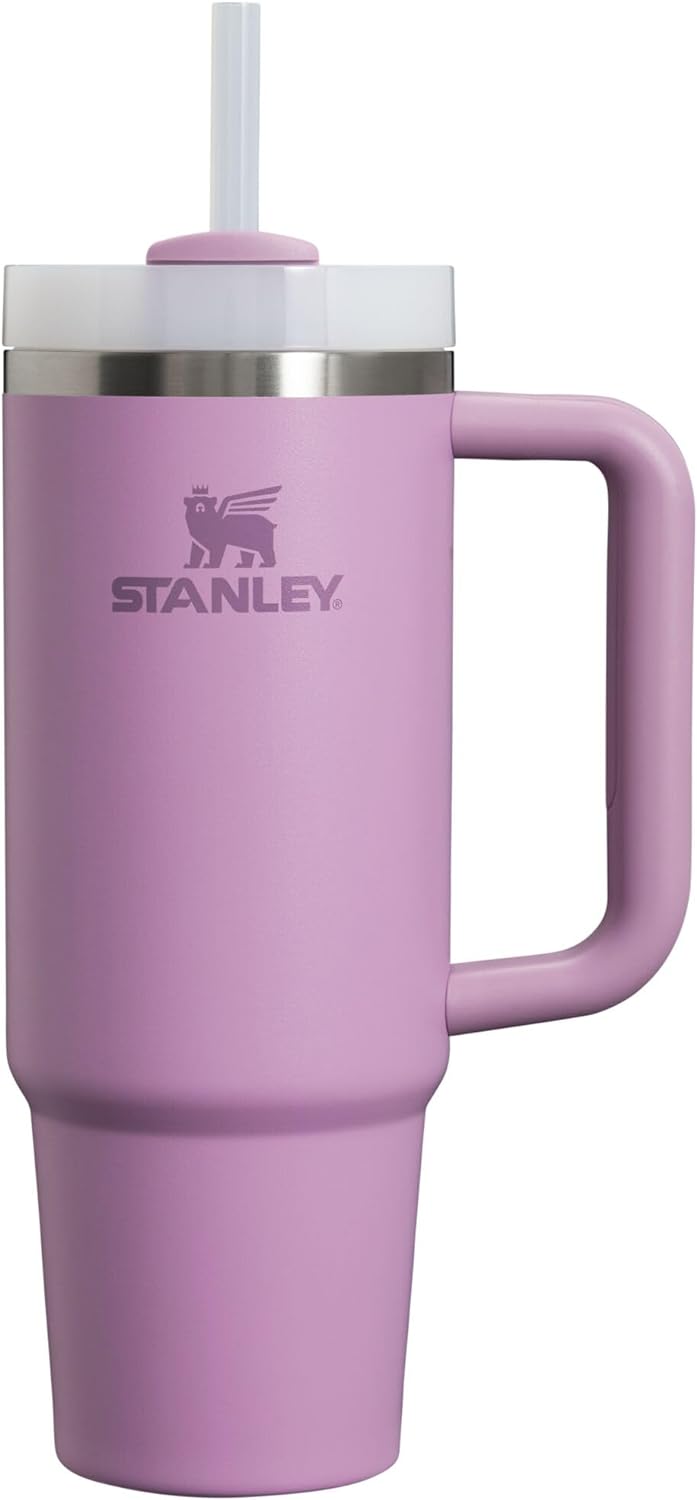 Stanley Quencher H2.0 Tumbler with Handle and Straw 30 oz | Flowstate 3-Position Lid | Cup Holder Compatible for Travel | Insulated Stainless Steel Cup | BPA-Free | Exclusive Lupine