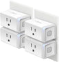 TP-Link Kasa Smart Plug Mini HS103P4 | Wi-Fi Smart Outlet | Alexa & Google Assistant Compatible | Remote Control | 15A | 4-Pack | White