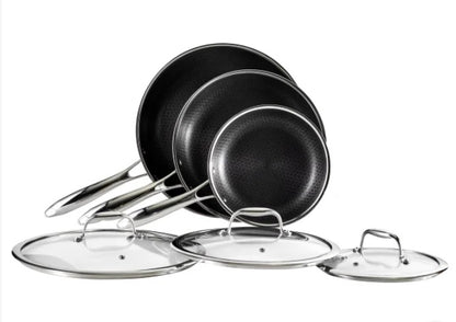Hexclad Cookware Set, 7-piece