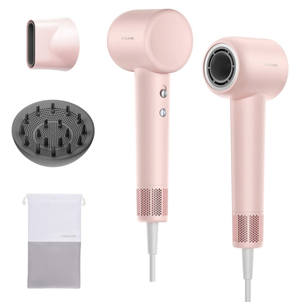 Dreame Hair Gleam High-Speed Hair Dryer – Lightweight Ionic Hair Dryer with Diffuser, Smoothing Attachment, Quiet 59 dB Operation & Intelligent Temperature Control - PuriLite