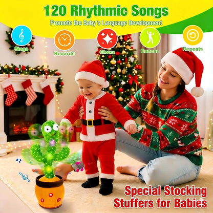 Ayeboovi Dancing Talking Cactus Toy for Kids – Mimicking Recording Cactus with 120 Songs, Glowing Dancing Plush, Educational & Fun Toddler Gift for Ages 3-6 - PuriLite