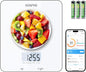 RENPHO Smart Food Nutrition Kitchen Scale, Food Scale for Food Ounces and Grams, Coffee Scale with Timer, Nutritional Calculator for Keto, Macro, and Calorie with Smartphone App, White
