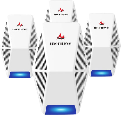 Ultrasonic Pest Control Repeller 4-Pack – Intelligent Plug-In Indoor Repeller with LED Night Light - PuriLite