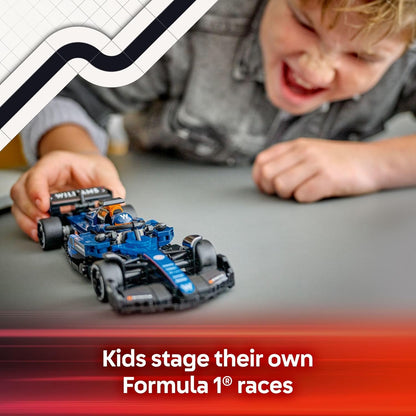 Open-Wheel Racing Car Building Set for Kids Ages 10+, 263-Piece Detailed Model with Driver Figure, Collectible Toy Car for Play and Display - PuriLite