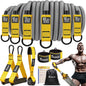 WOQQW Resistance Bands, Heavy Exercise Bands with Handles, Workout Bands for Men, Weight Fitness Bands Set for Muscle Training, Strength, Stretching - Home Gym Workout Equipment.
