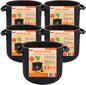 INSTAGROW 5-Pack 5 Gallon Heavy Duty Breathable Thickened Nonwoven Fabric Pots Grow Bags with More Durable Nylon Handles (5 Gallon)