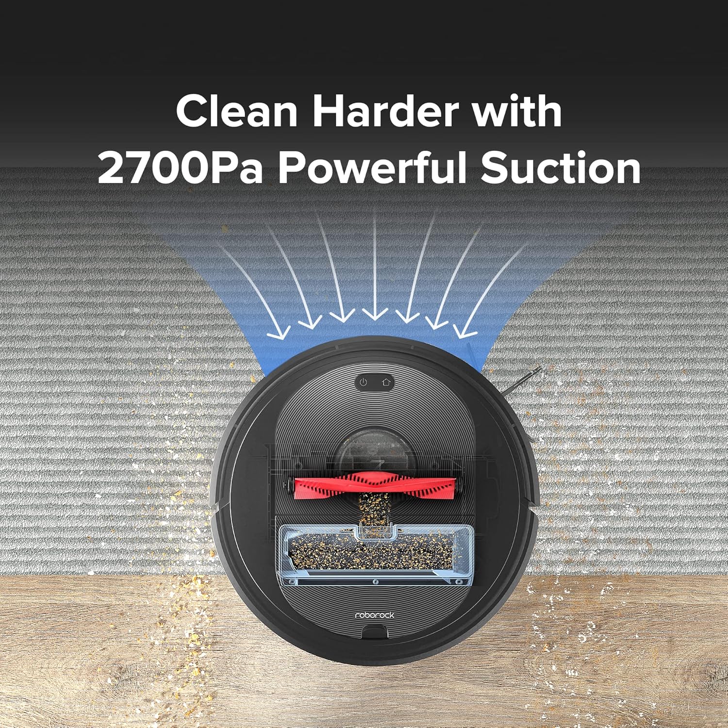 roborock Q5+ Robot Vacuum with Self-Empty Dock, Hands-Free Cleaning for up to 7 Weeks, 2700Pa Max Suction, 180mins Max Run-Time, Compatible with Alexa, Perfect for Hard Floors, Carpets, and Pet Hair - PuriLite