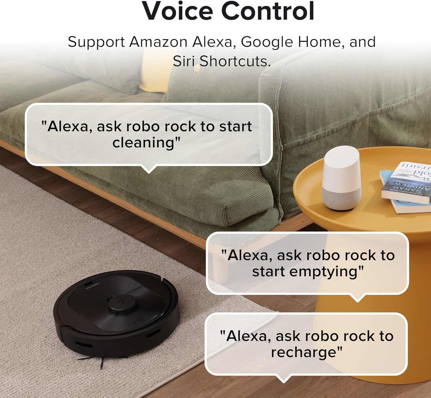 roborock Q5+ Robot Vacuum with Self-Empty Dock, Hands-Free Cleaning for up to 7 Weeks, 2700Pa Max Suction, 180mins Max Run-Time, Compatible with Alexa, Perfect for Hard Floors, Carpets, and Pet Hair - PuriLite