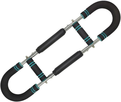 Twister Arm Trainer-Adjustable 40-110lb Arm & Chest Strengthener with 4 Detachable Springs, Portable Power Twister Bar for Home Gym, Men & Women- Full Upper Body Workout & Muscle Builder