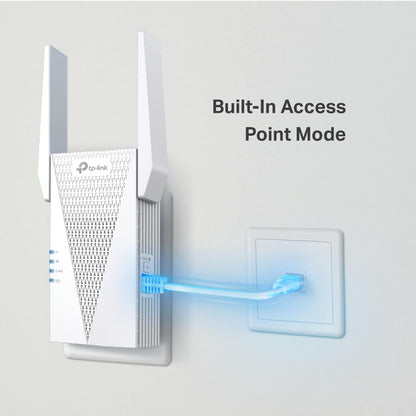 TP-Link AX3000 WiFi 6 Range Extender WiFi Booster (RE715X) – Dual-Band up to 3 Gbps, EasyMesh Compatible, OneMesh, Gigabit Port, Smart Signal Indicator, WPS Setup, WPA3 Security