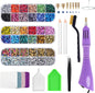 Bedazzler Kit with Epesl Rhinestones Hot Fix Gem Applicator for Crafts - Diamond Painting Brush, Wax Pencil, Tweezers, Tray, Cleaning Brush