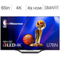Hisense 65" U78N Series 4K QLED Mini-LED Pro TV – 144Hz, Quantum Dot, Full Array Local Dimming, Dolby Vision HDR, HDMI 2.1, Google TV - PuriLite
