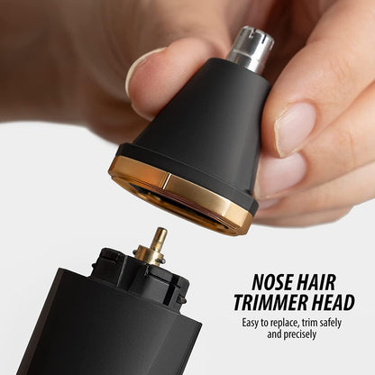 OLOV Electric Groin Hair Trimmer for Men – Waterproof Body & Nose Hair Trimmer with Ceramic Blades – Rechargeable Male Grooming Razor