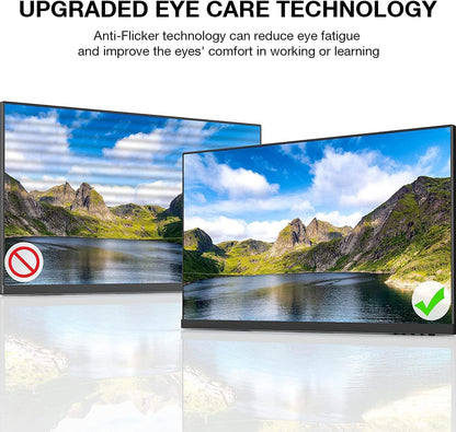 KOORUI 22 Inch Computer Monitor, FHD 1080P VA Desktop Display, 75HZ Ultra Thin Bezel/Eye Care/Ergonomic Tilt, HDMI VGA Ports LED Monitor for PC, VESA Mounting