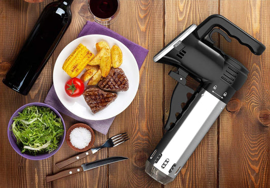Sous Vide Cooker, Wancle Thermal Immersion Circulator, Accurate Temperature Digital Timer, Ultra-quiet, 850 Watts, 120V, Stainless Steel/Black