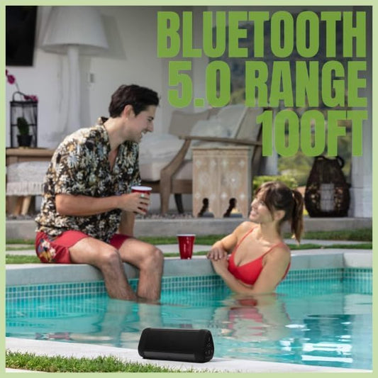 Cambridge Soundworks OontZ Ultra Bluetooth 5.4 Speaker, up to 100 Unobstructed Ft Wireless Range, IPX7 Waterproof, up to 20 hrs Playtime, Black - PuriLite