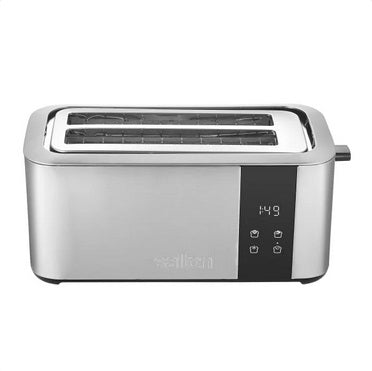 Salton 4 Slice Digital Long Slot Toaster, Stainless Steel - PuriLite