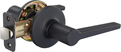 Amazon Basics Manchester Door Lever - Passage - Matte Black, 1-Pack