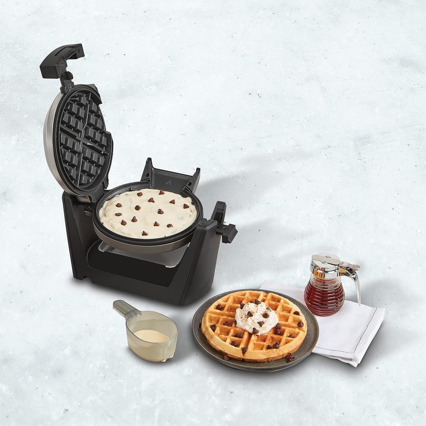Cuisinart WAF-V400C Convertible Non-Stick Belgian Waffle Maker, Vertical & Horizontal Cooking, 5-Settings, large