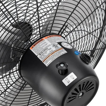Global Industrial™ 18" Industrial Pedestal Oscillating Fan, 4,550 CFM, 1/6 HP