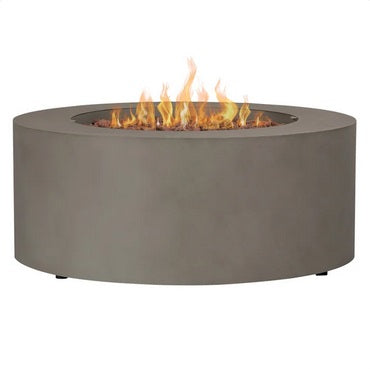 Real Flame Aegean Steel 36 in. Round Fireplace